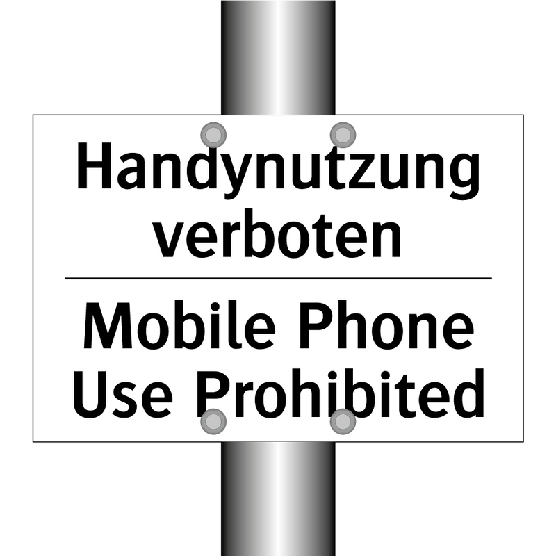 Handynutzung verboten - Mobile Phone Use Prohibited