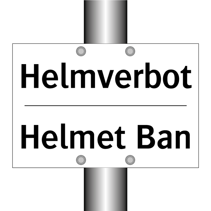 Helmverbot - Helmet Ban
