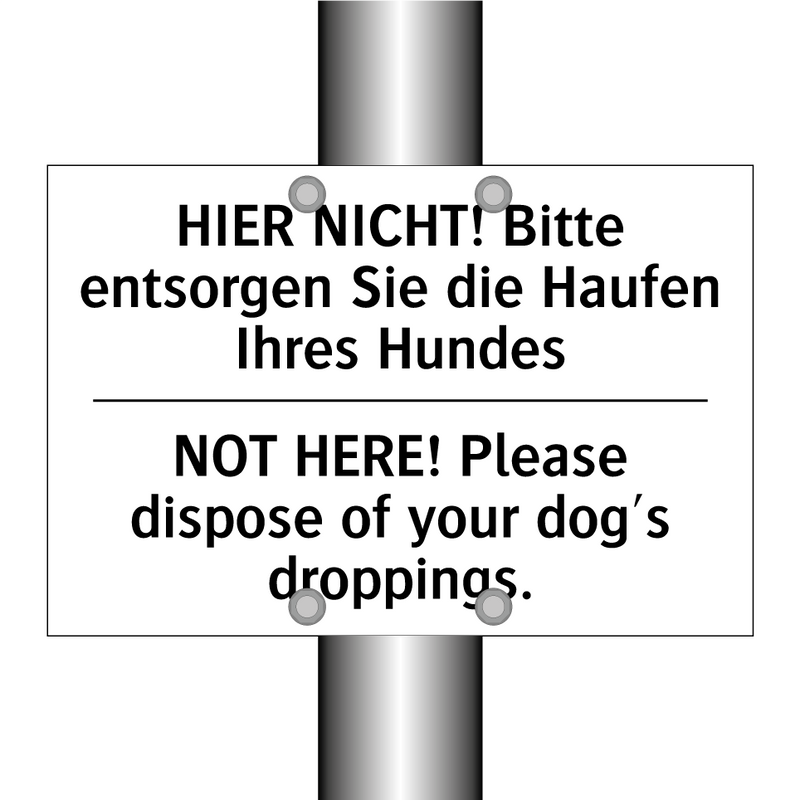 HIER NICHT! Bitte entsorgen Sie /.../ - NOT HERE! Please dispose of your /.../