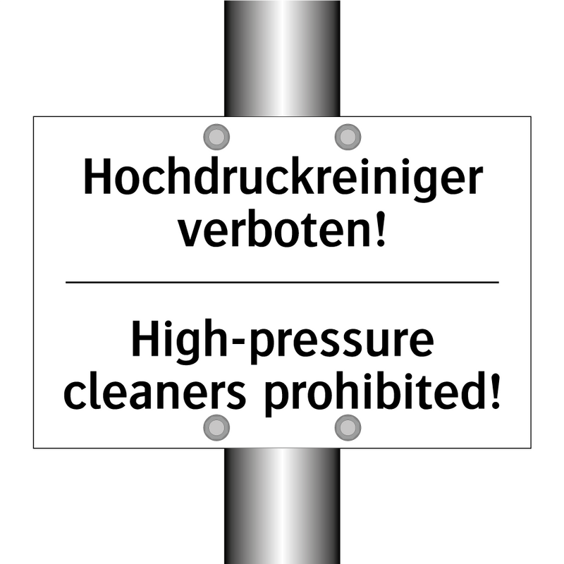 Hochdruckreiniger verboten! - High-pressure cleaners prohibited!/.../
