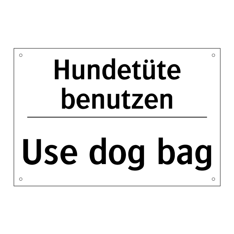 Hundetüte benutzen - Use dog bag