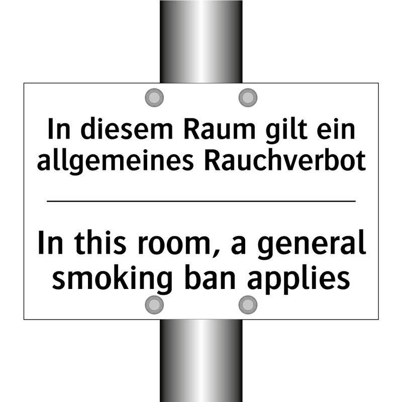 In diesem Raum gilt ein allgemeines /.../ - In this room, a general smoking /.../