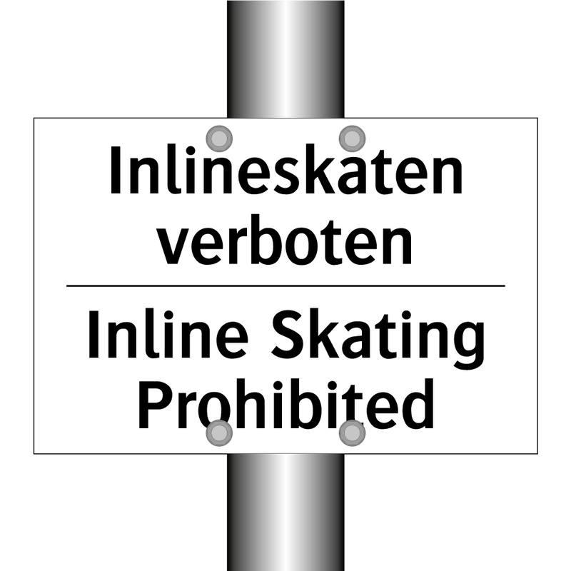 Inlineskaten verboten - Inline Skating Prohibited