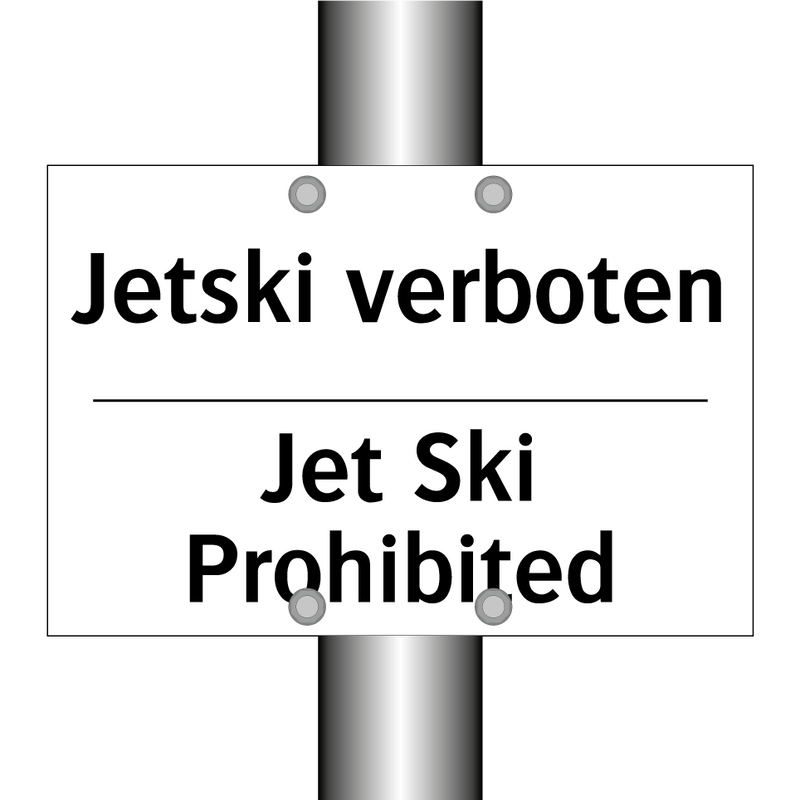 Jetski verboten - Jet Ski Prohibited