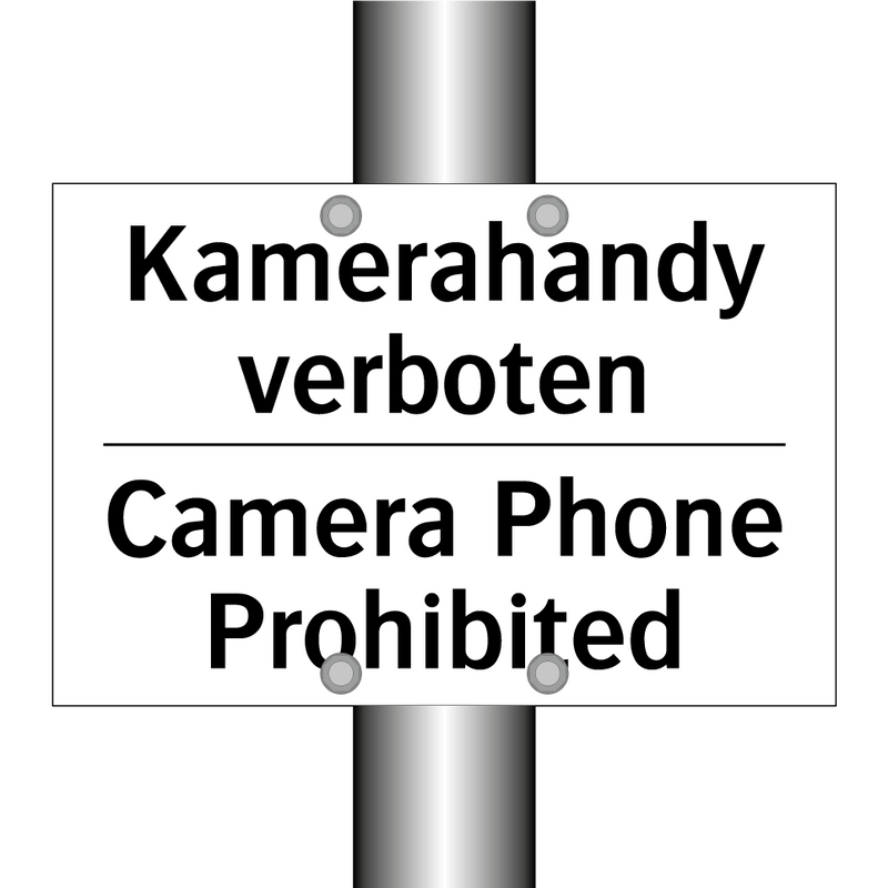 Kamerahandy verboten - Camera Phone Prohibited