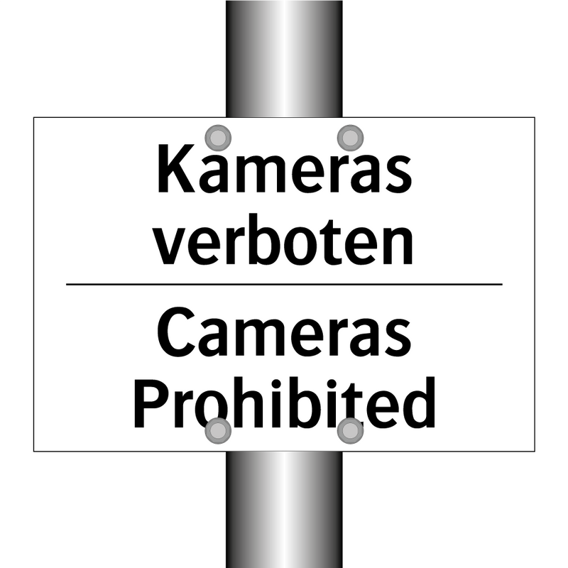 Kameras verboten - Cameras Prohibited