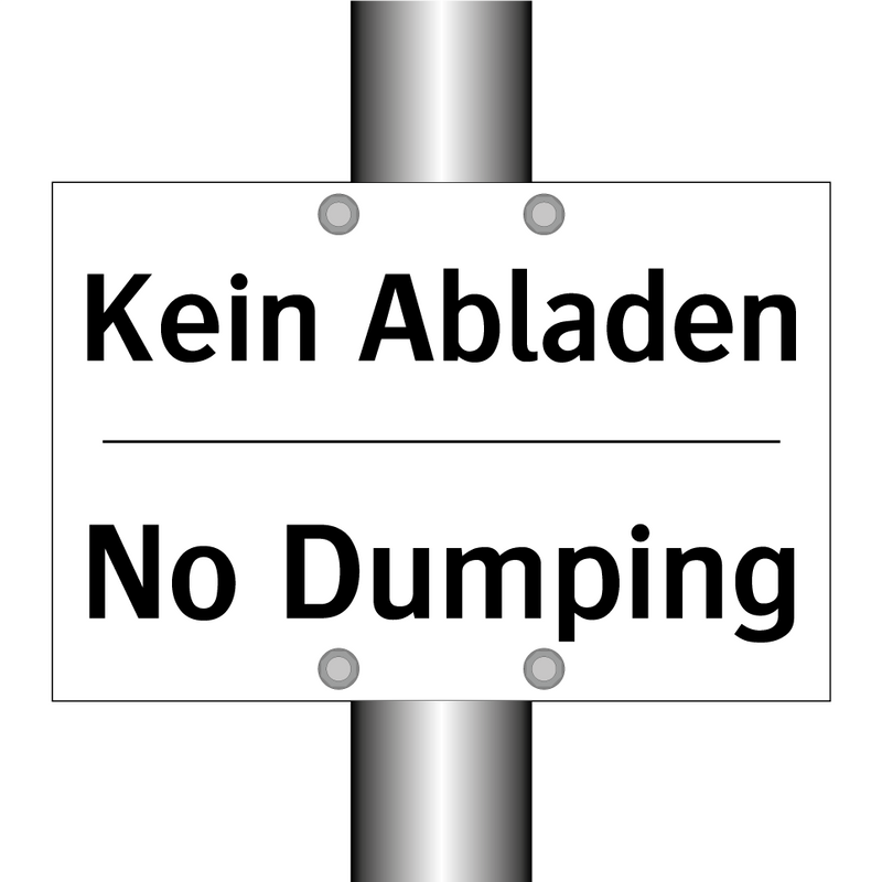 Kein Abladen - No Dumping