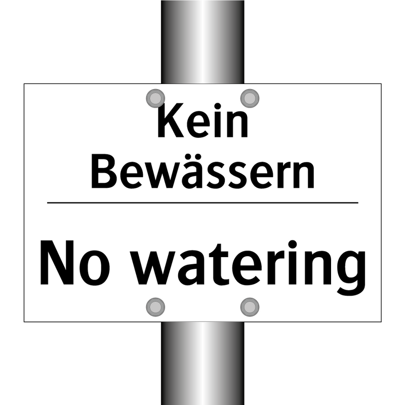 Kein Bewässern - No watering