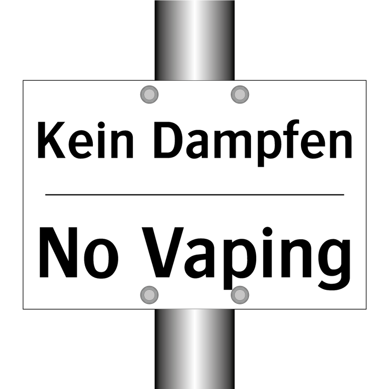 Kein Dampfen - No Vaping