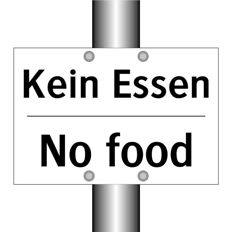 Kein Essen - No food