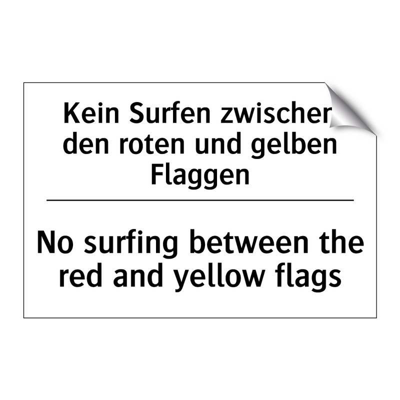 Kein Surfen zwischen den roten /.../ - No surfing between the red and /.../