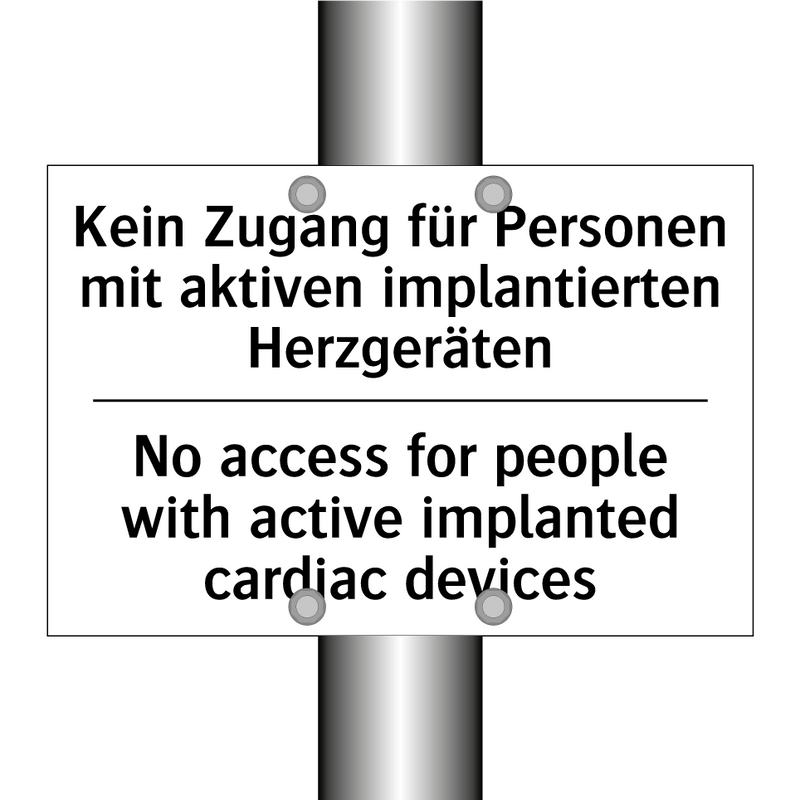 Kein Zugang für Personen mit aktiven /.../ - No access for people with active /.../