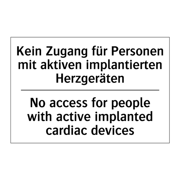 Kein Zugang für Personen mit aktiven /.../ - No access for people with active /.../