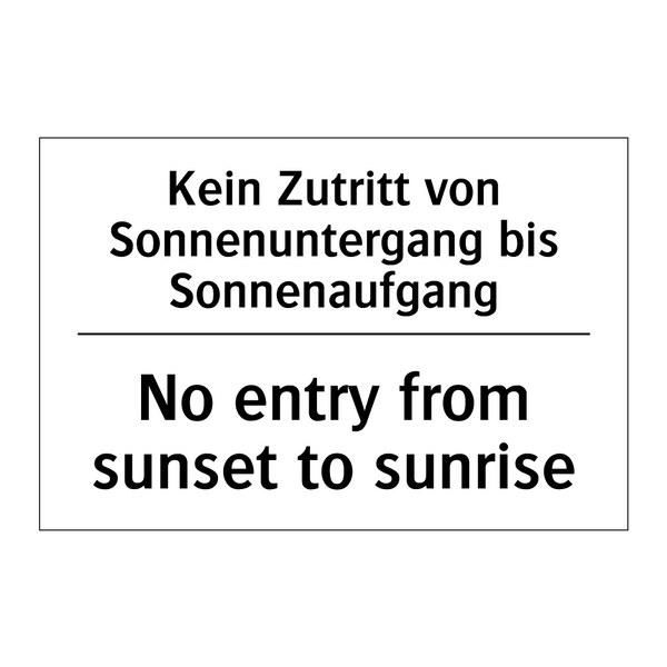 Kein Durchgang: Durchgang Verboten/.../ - No Thoroughfare: Passage Prohibited/.../