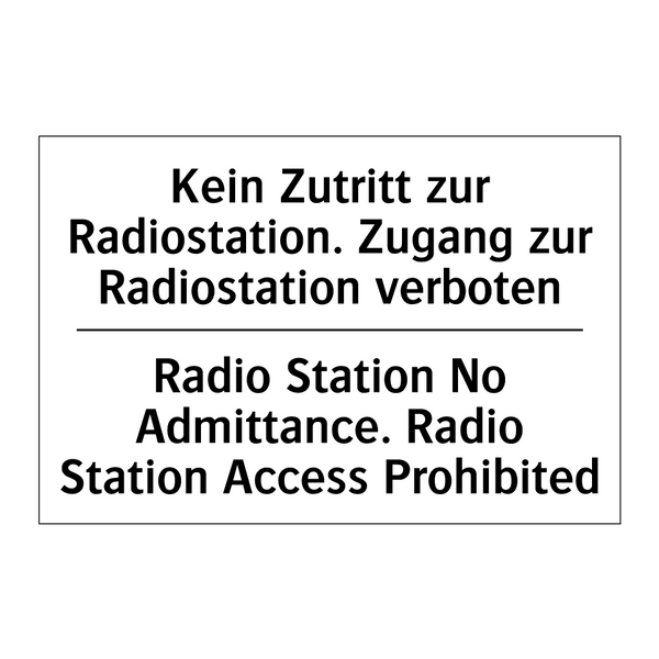 Kein Essen - No food