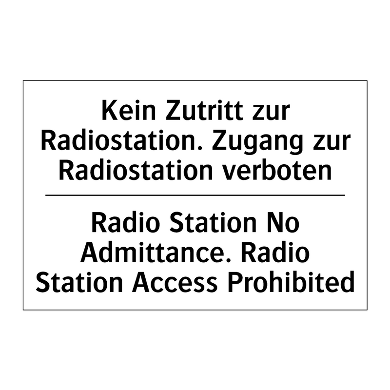Kein Essen - No food