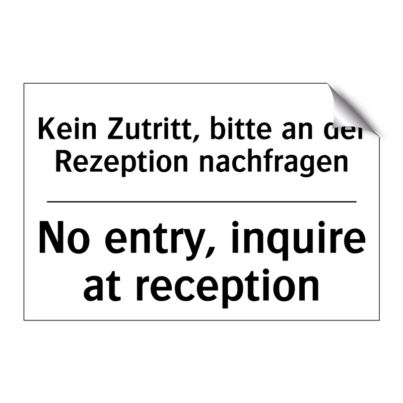 Kein Essen oder Trinken - No eating or drinking