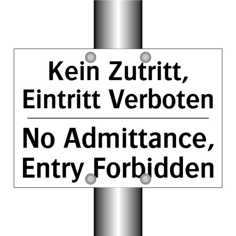Kein Essen und Trinken - No food and drink