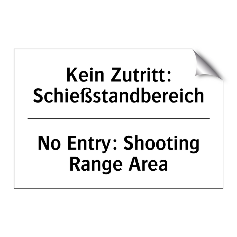 Kein Hineingreifen - No reaching in