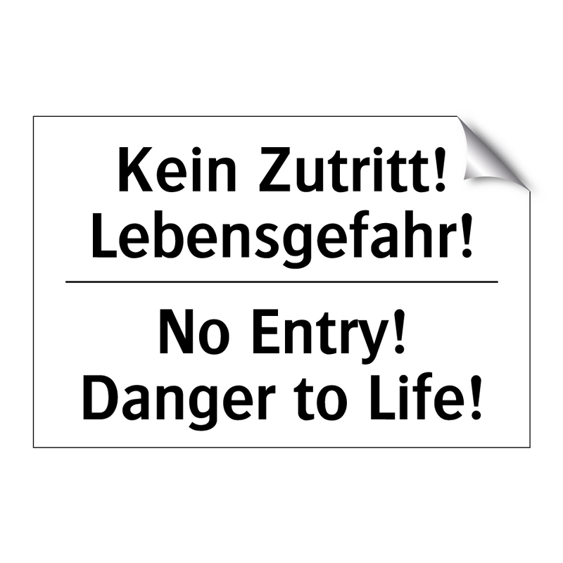 Kein Laufen - No running