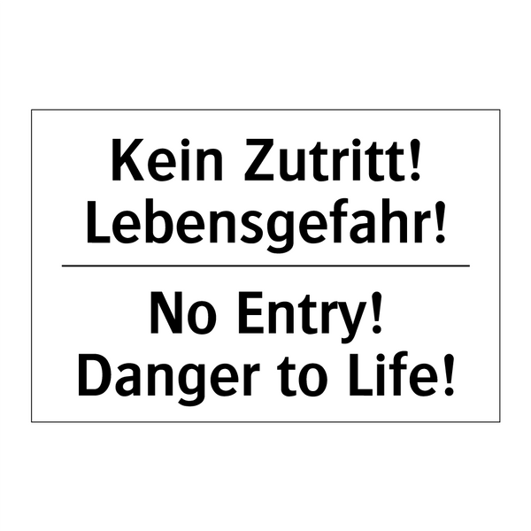 Kein Laufen - No running