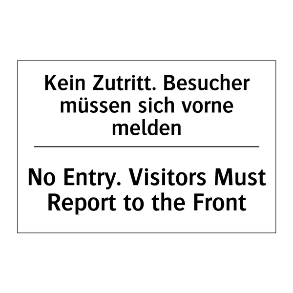 Kein Lkw-Verkehr - No truck driving