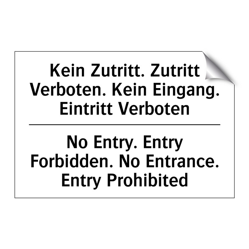 Kein Müllabladen - No Littering