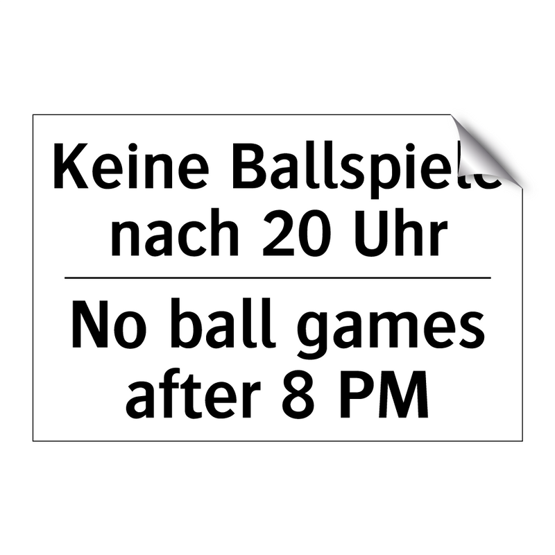 Kein Parasailing - No parasailing