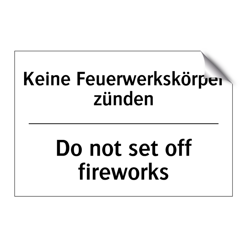 Kein Starten erlaubt - No starting up allowed