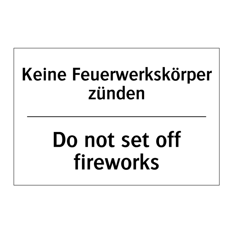 Kein Starten erlaubt - No starting up allowed