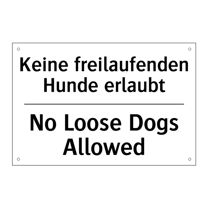 Kein Tauchen - No Diving