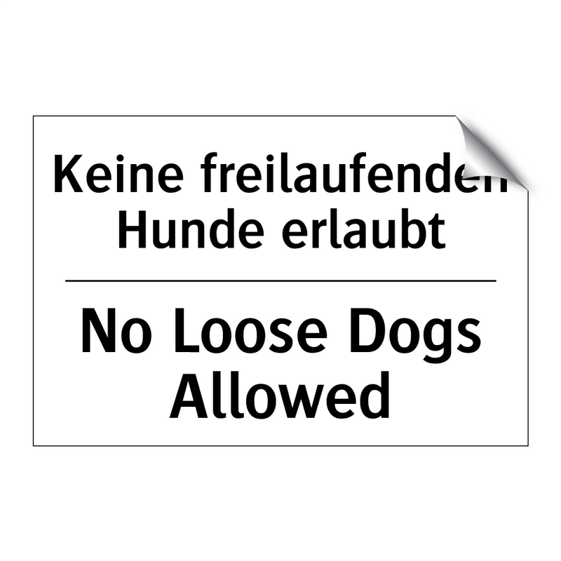 Kein Tauchen - No Diving