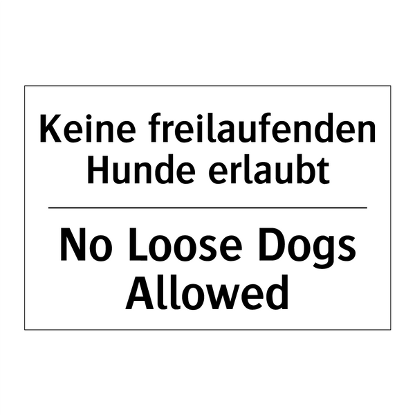 Kein Tauchen - No Diving