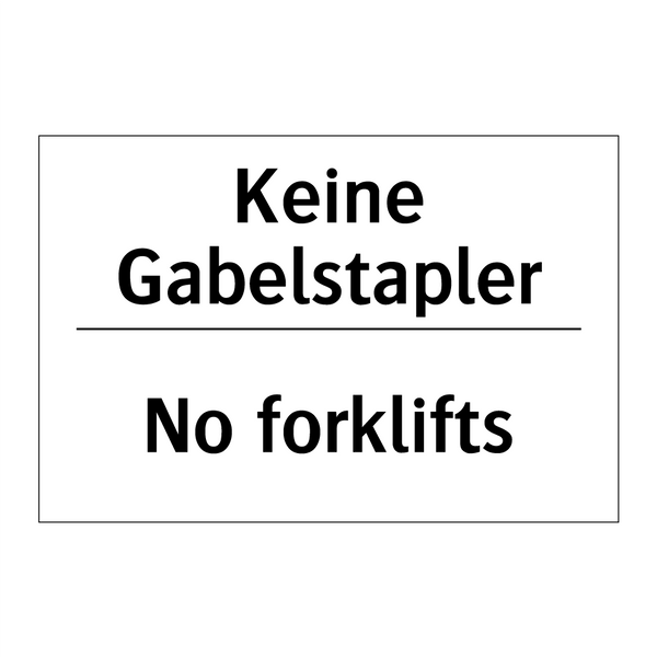 Kein Trinken - No drinking