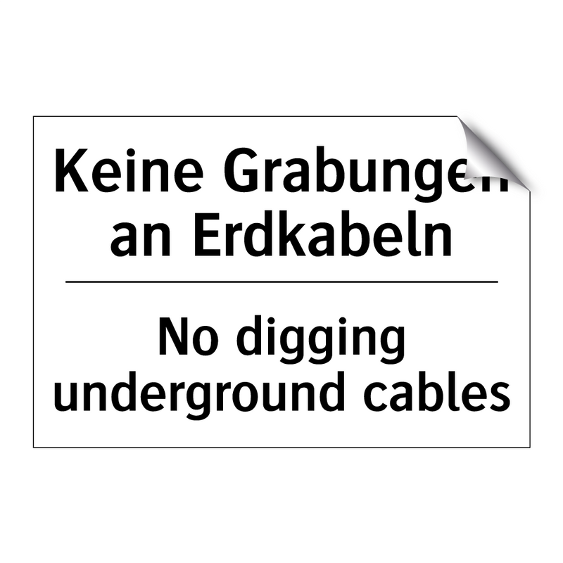 Kein Trinkwasser - Not drinking water