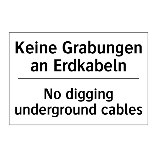 Kein Trinkwasser - Not drinking water