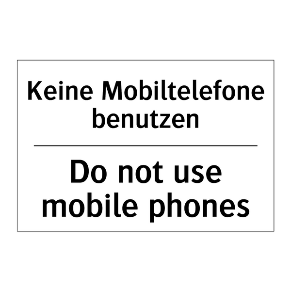 Kein Zutritt für Fahrzeuge mit /.../ - No entry for vehicles running /.../