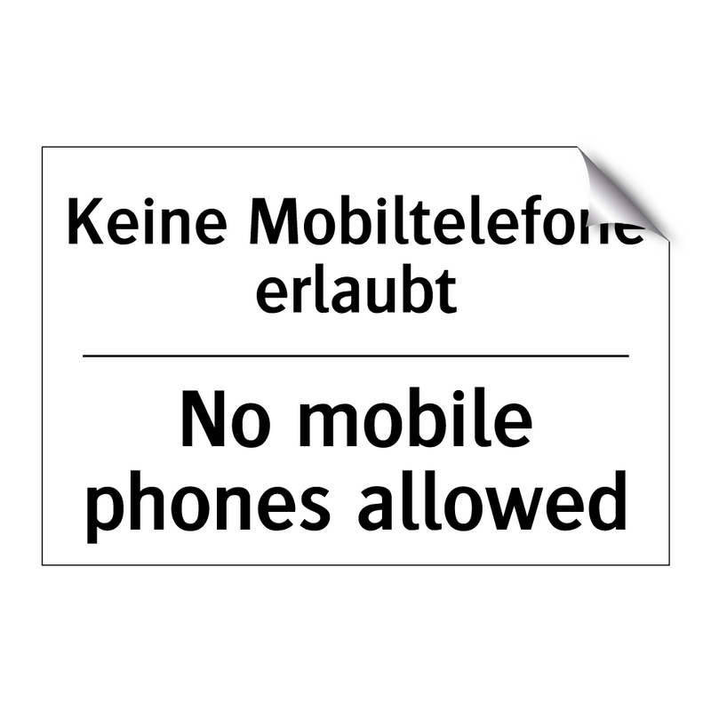 Kein Zutritt für Fußgänger - No Entry for Pedestrians