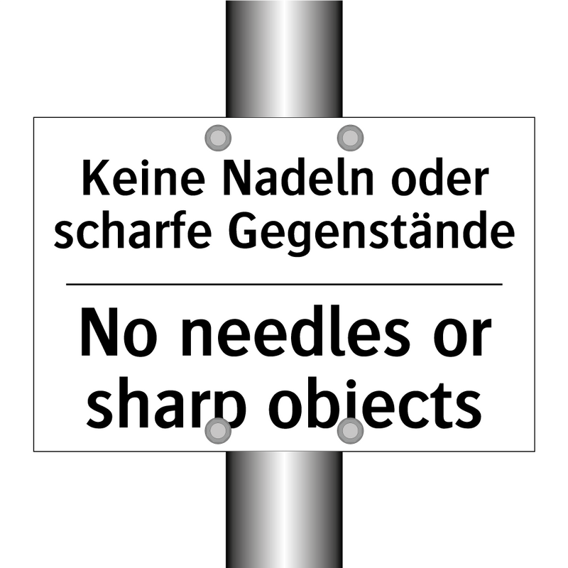 Kein Zutritt für Personen mit /.../ - No entry for persons with pacemakers /.../