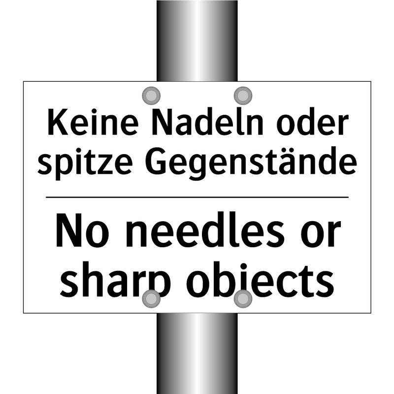 Kein Zutritt für Personen mit /.../ - No entry for people with pacemakers/.../