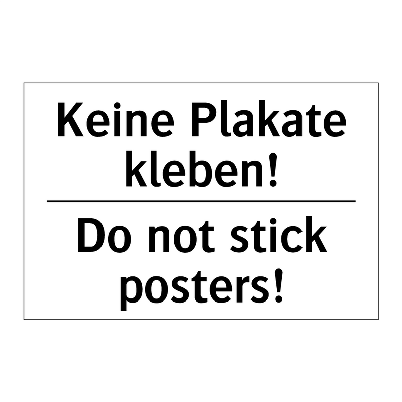 Kein Zutritt für Unbefugte - Art. /.../ - No entry for unauthorized persons /.../