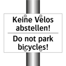 Keine Velos abstellen! - Do not park bicycles!