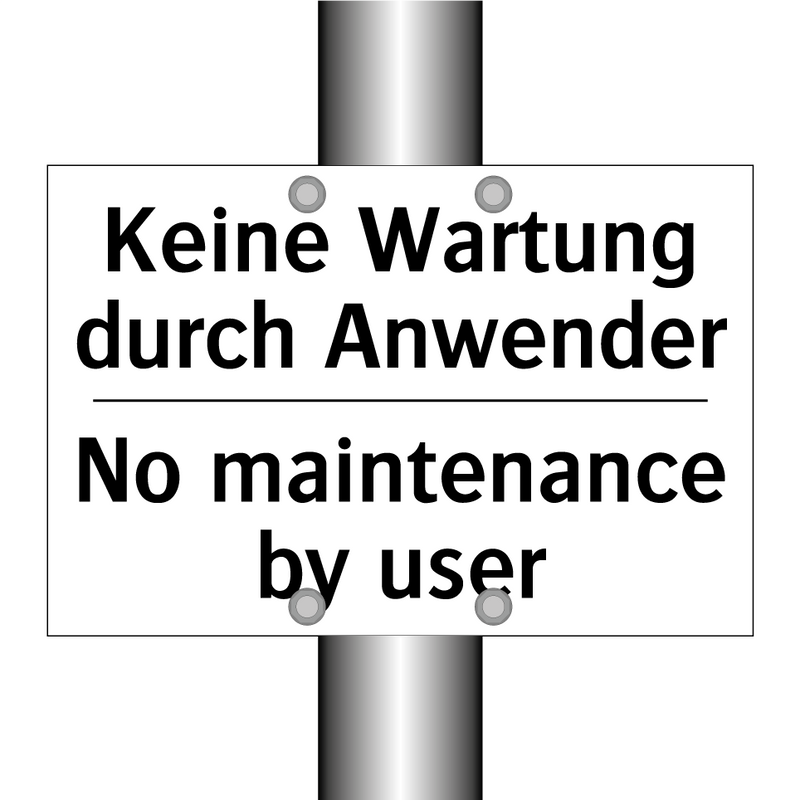 Keine Wartung durch Anwender - No maintenance by user