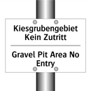 Kiesgrubengebiet Kein Zutritt - Gravel Pit Area No Entry