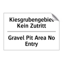 Kiesgrubengebiet Kein Zutritt - Gravel Pit Area No Entry