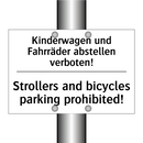 Kinderwagen und Fahrräder abstellen /.../ - Strollers and bicycles parking /.../