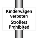 Kinderwagen verboten - Strollers Prohibited