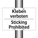 Kleben verboten - Sticking Prohibited