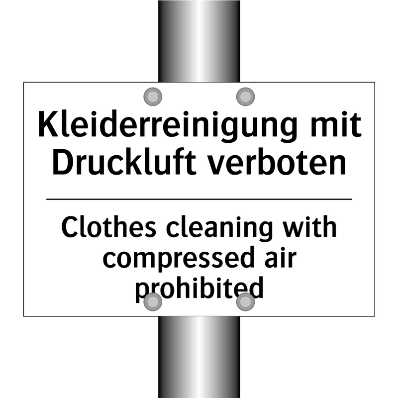 Kleiderreinigung mit Druckluft /.../ - Clothes cleaning with compressed /.../