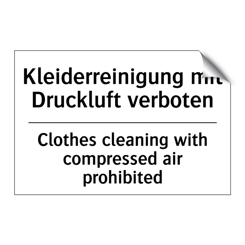 Kleiderreinigung mit Druckluft /.../ - Clothes cleaning with compressed /.../